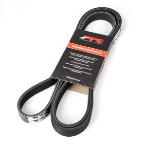 HIGH-PERFORMANCE HEAVY-DUTY SERPENTINE BELT - 2002-2010 DURAMAX W/ PPE DUAL FUELER, OR 2002-2005 STOCK DUAL ALTERNATOR (105A) NO VACUUM PUMP