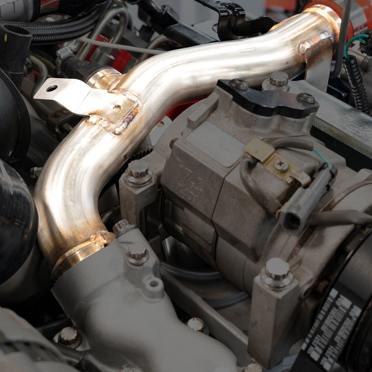 Engine Coolant Return Pipe 2006-07 LBZ/LMM 304SS Raw - Image 3
