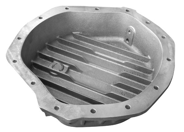 Heavy Duty Aluminum Rear Differential Cover GM/Dodge 2500HD/3500HD Brushed PPE Diesel - Image 2