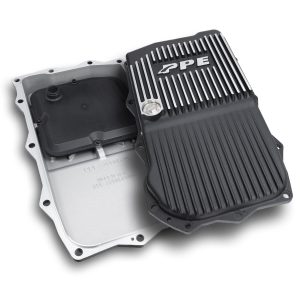2010-2022 w/ ZF-8 Speed Heavy-Duty Cast Aluminum Transmission Pan Brushed