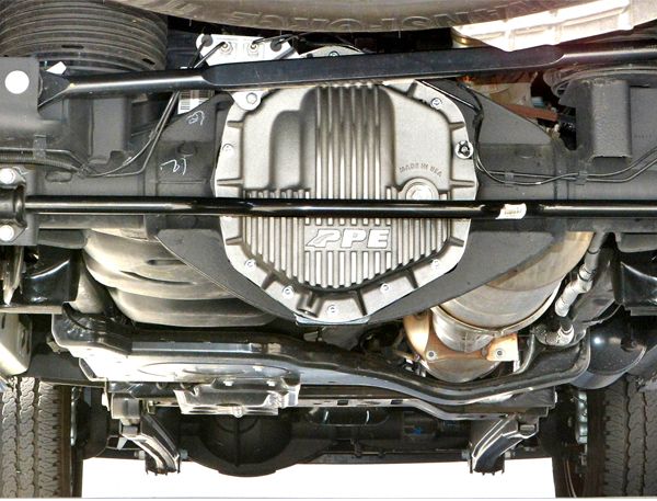 Heavy Duty Cast Aluminum Rear Differential Cover GM/Ram 2500/3500 HD Raw PPE Diesel Silver - Image 4