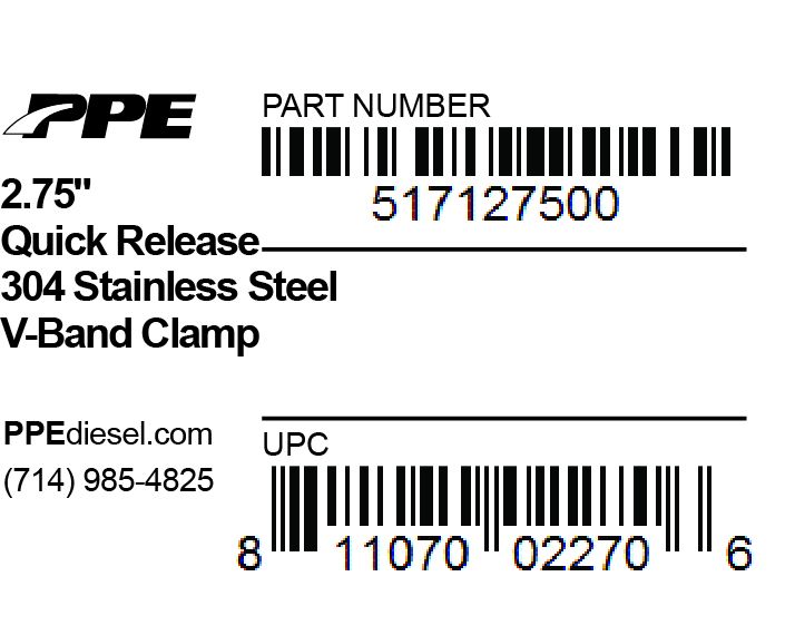 2.75 Inch V Band Clamp Quick Release PPE Diesel - Image 3